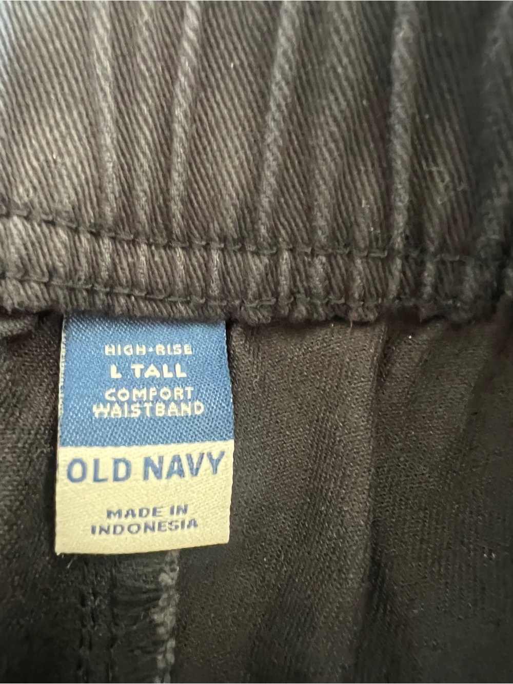 New Old Navy High Waisted Barrel Ankle Pants Navy Blue Trouser - Picture 10 of 11